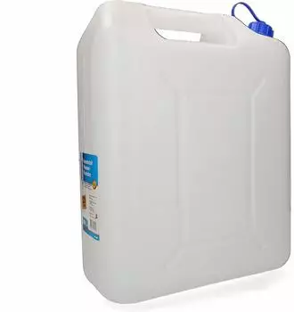 Cartrend Caravan 2911030 Wasserkanister Wasserspeicher assertank Kanister Kunststoff ragbarer Wasserkanister f&uuml;r Wohnmobile Camping LKW ,20 Liter wei&szlig;