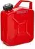 B+W Metall Benzinkanister 3x 5 Liter mit Schraubverschluss Rot RAL 3000 UN-Zulassung