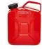 B+W Metall Benzinkanister 3x 5 Liter mit Schraubverschluss Rot RAL 3000 UN-Zulassung