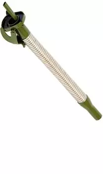 Hünersdorff Metall-Auslaufrohr flexibel 20mm für Metall-Kraftstoff-Kanister extra lang silber/oliv