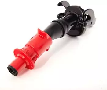 B+W Ausgie&szlig;er f&uuml;r Metall Benzinkanister 5 / 10 / 20 Liter - "Smart Spout" mit Tropfschutz Schwarz RAL 9005 schwarz Metall BW-Spout-Smart