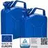B+W Benzinkanister Metall 2x 5 Liter Blau RAL 5005 und UN-Zulassung 0,9mm Stahl nach DIN 7274 für Benzin Diesel E10 2-Takt