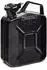 B+W Benzinkanister Metall 5x 5 Liter Schwarz RAL 9005 und UN-Zulassung 0,9mm Stahl nach DIN 7274 für Benzin Diesel E10 2-Takt