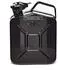 B+W Benzinkanister Metall 5x 5 Liter Schwarz RAL 9005 und UN-Zulassung 0,9mm Stahl nach DIN 7274 für Benzin Diesel E10 2-Takt