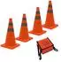 Trutzholm Faltbare Warnkegel 45cm, orange, reflektierend, 4er-Set (9543)