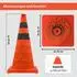 Trutzholm Faltbare Warnkegel 45cm, orange, reflektierend, 4er-Set (9543)