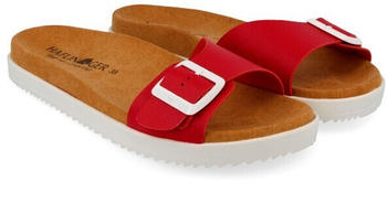 Haflinger Summer Slides Korfu Sandalen braun rot