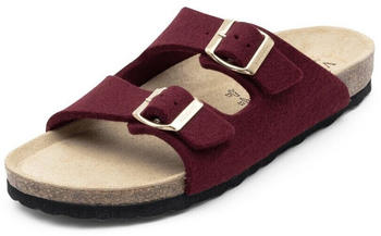 Vitaform Unisexschuhe Pantolette Filz bordeaux