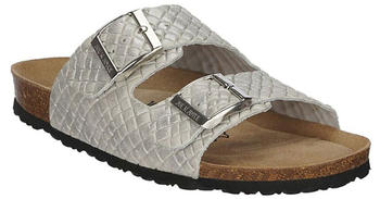 JOE N JOYCE London Leder Soft-Fußbett silber schmal