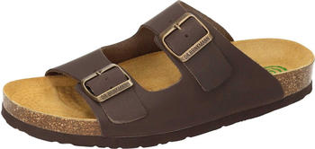 Dr. Brinkmann Pantolette echtem Fettleder braun