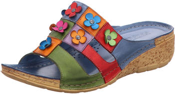 Gemini Clogs Leder Pantoletten Blümchendesign 032493-02