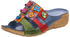 Gemini Clogs Leder Pantoletten Blümchendesign 032493-02