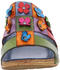 Gemini Clogs Leder Pantoletten Blümchendesign 032493-02