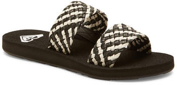 Roxy Porto Slide II Sandalen wei&szlig; schwarz