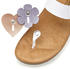 Lascana Pantolette 3-tlg Mule Sandale offener Schuh Korkfußbett 2 abnehmbare Oberteile weiß