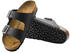 Birkenstock Pantolette schwarz flacher Absatz