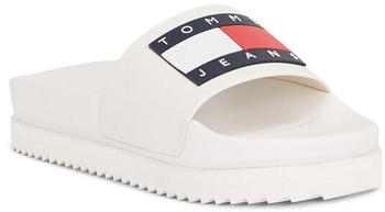 Tommy Hilfiger Pantoletten Tjw Elevated Flatform Slide Écru