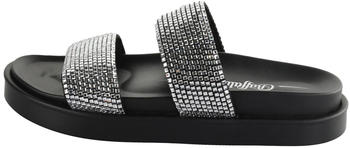 Buffalo SOL TSS GLAM Pantolette Glitzer silberfarben