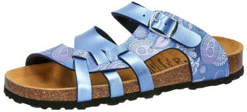 Lico Pantolette Bioline Flora marine grau