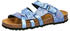 Lico Pantolette Bioline Flora marine grau