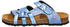 Lico Pantolette Bioline Flora marine grau