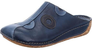 Gemini Pantolette Leder Clog Sabot 336062-02 blau