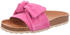 VERBENAS Damen-Bio-Pantolette Tieffußbett pink rot