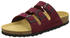 AFS Pantolette Leder Fußbett beere