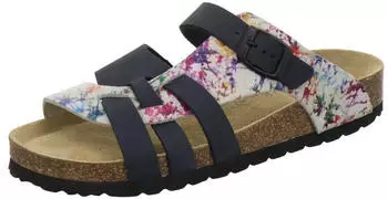 AFS Pantolette Leder Fußbett navy paint