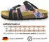AFS Pantolette Leder Fußbett navy paint
