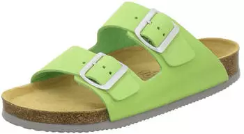 AFS Sportliche Damen Pantoletten Leder Apfel