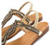 Lascana Zehentrenner Sandale Schmucksteinen beige
