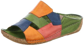 Gemini Pantolette Leder Patchwork Optik Keilabsatz 336052-02