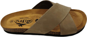 Plakton Bibi Nobuck 2 Leder Pantolette Sandalette grün