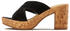 Lascana Pantolette Mule Leder Blockabsatz schwarz