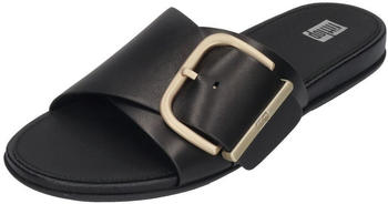 FitWear Gracie Maxi-Buckle Leather Slides HM6 schwarz