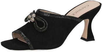 Caprice Pantolette Leder Glitzer Karreé Schleife 9-27212-42