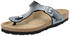 Rohde Zehentrenner Pantolette Metallic-Optik Alba 5600 grau