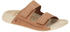 Ecco Cozmo Pantolette hellbraun 2fach Klett 206823