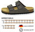 AFS Pantolette Leder Fußbett Made Germany stone