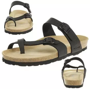 Rohde Zehentrenner Pantolette Alba 5594 schwarz