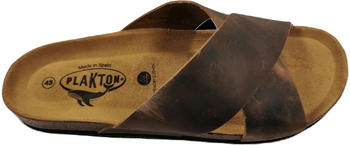 Plakton Benito Apure Leder Pantolette Sandalette beige