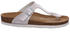 Rohde Zehentrenner Pantolette Metallic-Optik Alba 5600 weiß