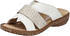 Rieker Pantolette Sandale weiß gold 62897-80 Komfort