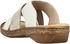 Rieker Pantolette Sandale weiß gold 62897-80 Komfort