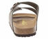 Birkenstock Pantolette grau flacher Absatz
