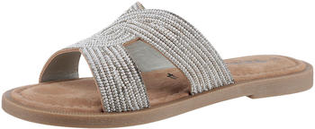 Tamaris Leather Mules (1-27113-42) silver glam