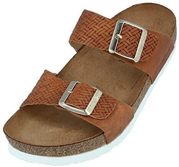 Haflinger Bio Andrea Hausschuh caramel geflochten