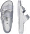 Birkenstock Pantolette Arizona silber