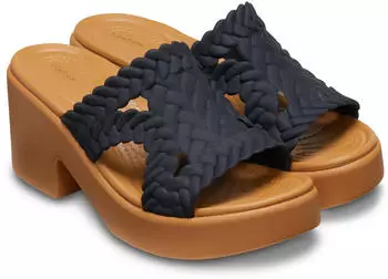 Crocs Brooklyn Woven Slide Heel Pantolette Sandale